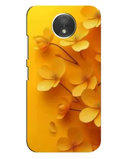 Чехол для Motorola Moto C (XT1750) с картинкой «Золотые лепестки»