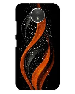 Чехол для Motorola Moto C (XT1750) с картинкой «Огненная звездная волна»