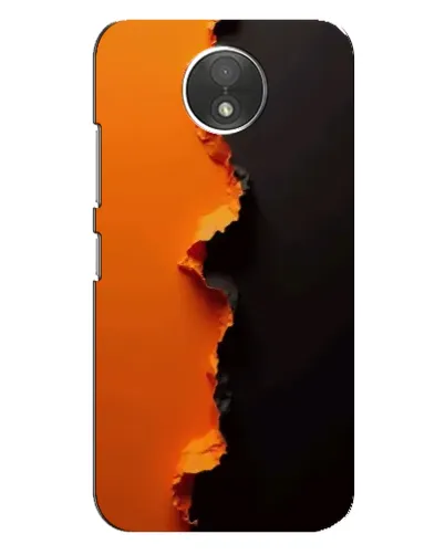 Чехол для Motorola Moto C (XT1750) с картинкой «Оранжевый разлом» Чехол для Motorola Moto C (XT1750) с картинкой «Оранжевый разлом»