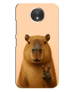 Чехол для Motorola Moto C (XT1750) с картинкой «Капибара виктория» Чехол для Motorola Moto C (XT1750) с картинкой «Капибара виктория»