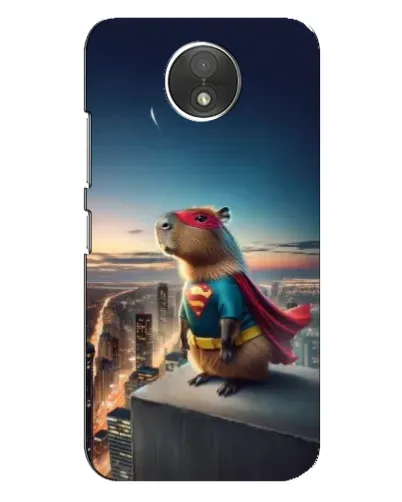 Чехол для Motorola Moto C (XT1750) с картинкой «Капи-мен супергерой»