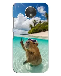 Чехол для Motorola Moto C (XT1750) с картинкой «Капибара на море» Чехол для Motorola Moto C (XT1750) с картинкой «Капибара на море»