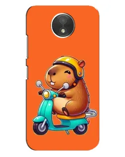 Чехол для Motorola Moto C (XT1750) с картинкой «Капибара на скутере» Чехол для Motorola Moto C (XT1750) с картинкой «Капибара на скутере»
