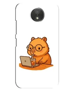 Чехол для Motorola Moto C (XT1750) с картинкой «Капибара с ноутбуком» Чехол для Motorola Moto C (XT1750) с картинкой «Капибара с ноутбуком»