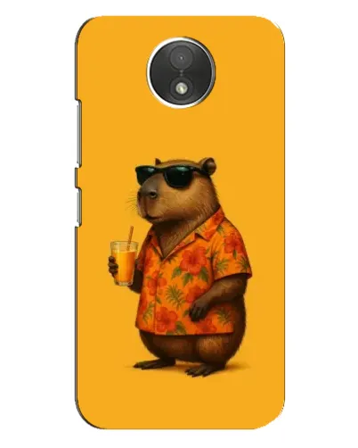 Чехол для Motorola Moto C (XT1750) с картинкой «Капибара на отдыхе»