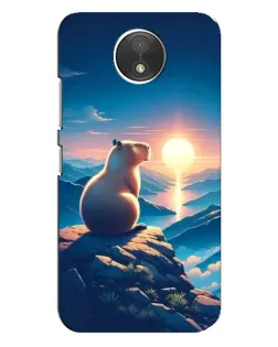 Чехол для Motorola Moto C (XT1750) с картинкой «Закат солнца с капибарой» Чехол для Motorola Moto C (XT1750) с картинкой «Закат солнца с капибарой»