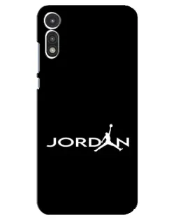 Чехол для Motorola MOTO E 2020 с картинкой «Jordan White Logo»