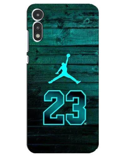 Чехол для Motorola MOTO E 2020 с картинкой «Jordan Cyan 23»