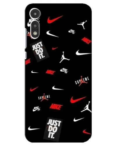 Чехол для Motorola MOTO E 2020 с картинкой «Nike Mix Pattern»