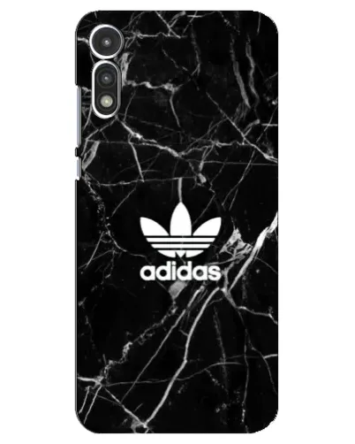 Чехол для Motorola MOTO E 2020 с картинкой «Белый мрамор Adidas»