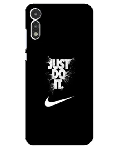 Чехол для Motorola MOTO E 2020 с картинкой «Текстовый принт Nike»