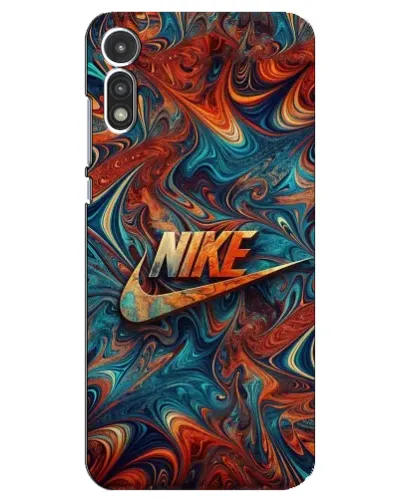 Чехол для Motorola MOTO E 2020 с картинкой «Nike в абстракции»