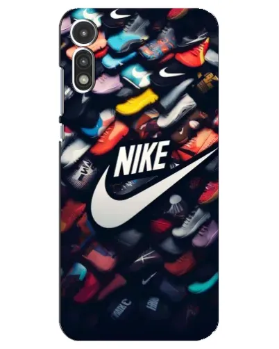 Чехол для Motorola MOTO E 2020 с картинкой «Коллекция кроссовок Nike»