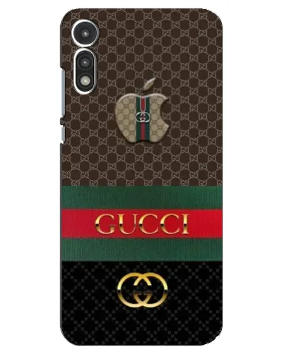 Чехол для Motorola MOTO E 2020 с картинкой «Gucci — брендированный десерт» Чехол для Motorola MOTO E 2020 с картинкой «Gucci — брендированный десерт»
