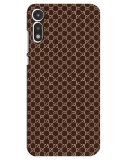 Чехол для Motorola MOTO E 2020 с картинкой «Gucci — шоколадная сетка»