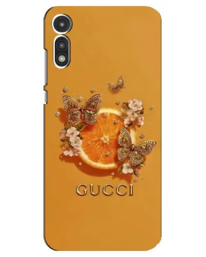 Чехол для Motorola MOTO E 2020 с картинкой «Gucci — золотые бабочки» Чехол для Motorola MOTO E 2020 с картинкой «Gucci — золотые бабочки»