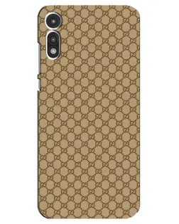 Чехол для Motorola MOTO E 2020 с картинкой «Gucci — классический беж»