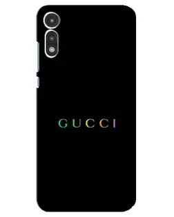 Чехол для Motorola MOTO E 2020 с картинкой «Gucci — неоновый минимализм»