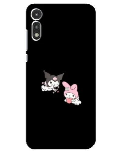 Чехол для Motorola MOTO E 2020 с картинкой «My Melody и Kuromi»