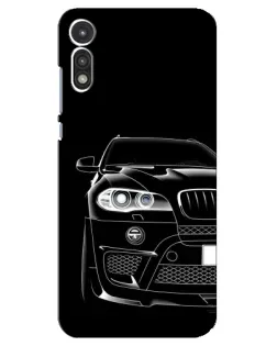 Чехол для Motorola MOTO E 2020 с картинкой «Темный силуэт BMW»