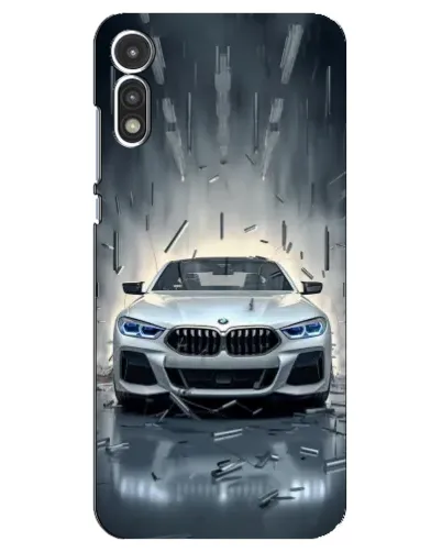 Чехол для Motorola MOTO E 2020 с картинкой «BMW в свете фар» Чехол для Motorola MOTO E 2020 с картинкой «BMW в свете фар»