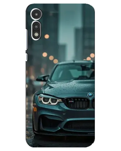 Чехол для Motorola MOTO E 2020 с картинкой «BMW в огнях города» Чехол для Motorola MOTO E 2020 с картинкой «BMW в огнях города»