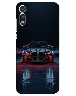 Чехол для Motorola MOTO E 2020 с картинкой «BMW на мокрой дороге»