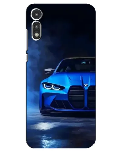 Чехол для Motorola MOTO E 2020 с картинкой «Голубая BMW M4» Чехол для Motorola MOTO E 2020 с картинкой «Голубая BMW M4»