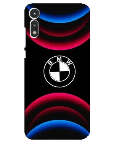 Чехол для Motorola MOTO E 2020 с картинкой «Логотип BMW и неоновые дуги» Чехол для Motorola MOTO E 2020 с картинкой «Логотип BMW и неоновые дуги»