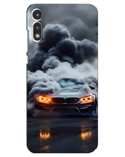 Чехол для Motorola MOTO E 2020 с картинкой «BMW в дыму» Чехол для Motorola MOTO E 2020 с картинкой «BMW в дыму»