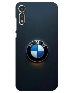 Чехол для Motorola MOTO E 2020 с картинкой «Логотип BMW — минимализм»