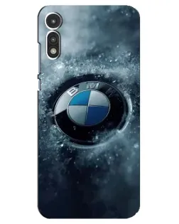 Чохол для Motorola MOTO E 2020 з картинкою «Логотип BMW — лід»