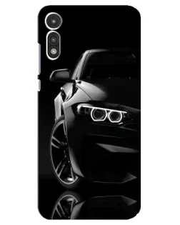 Чохол для Motorola MOTO E 2020 з картинкою «Чорна BMW — профіль»