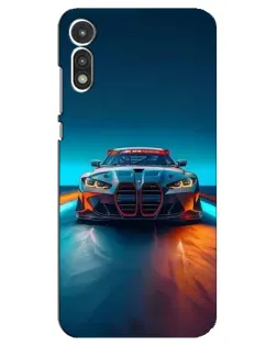 Чохол для Motorola MOTO E 2020 з картинкою «BMW — вогні неону»