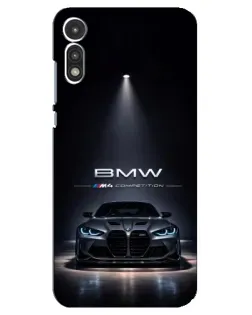 Чохол для Motorola MOTO E 2020 з картинкою «BMW крізь нічне місто»
