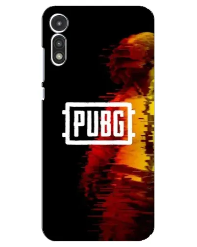 Чехол для Motorola MOTO E 2020 с картинкой «Яркий логотип PUBG»