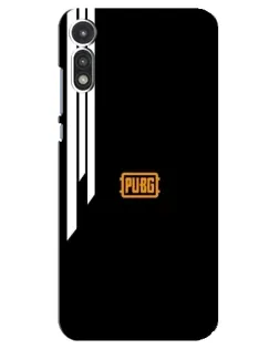 Чехол для Motorola MOTO E 2020 с картинкой «PUBG — вертикальные линии»