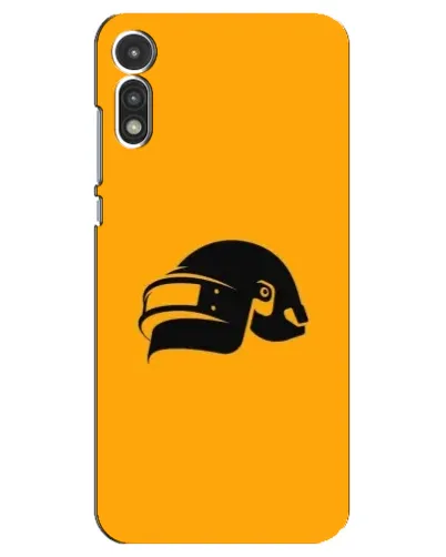 Чехол для Motorola MOTO E 2020 с картинкой «PUBG — золотой шлем»