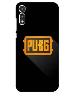 Чехол для Motorola MOTO E 2020 с картинкой «PUBG — рамка лого»