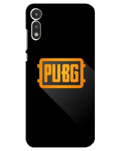 Чехол для Motorola MOTO E 2020 с картинкой «PUBG — рамка лого»