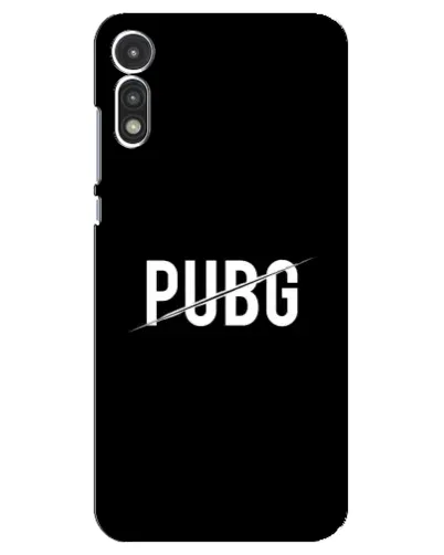 Чехол для Motorola MOTO E 2020 с картинкой «PUBG — белый логотип»