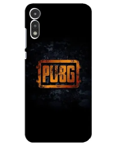Чехол для Motorola MOTO E 2020 с картинкой «PUBG — золотой логотип»