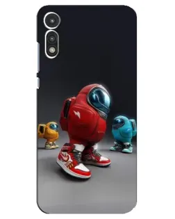 Чехол для Motorola MOTO E 2020 с картинкой «Among Us — 3D стиль»