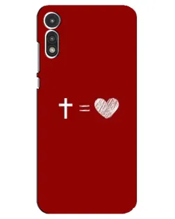Чохол для Motorola MOTO E 2020 з картинкою «Рівняння любові»