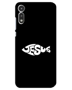 Чохол для Motorola MOTO E 2020 з картинкою «Риба  Jesus»