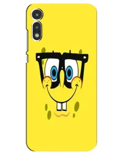 Чохол для Motorola MOTO E 2020 з картинкою «Мінімалістичний Спанч Боб»