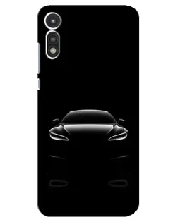Чехол для Motorola MOTO E 2020 с картинкой «Силуэт Tesla Night»