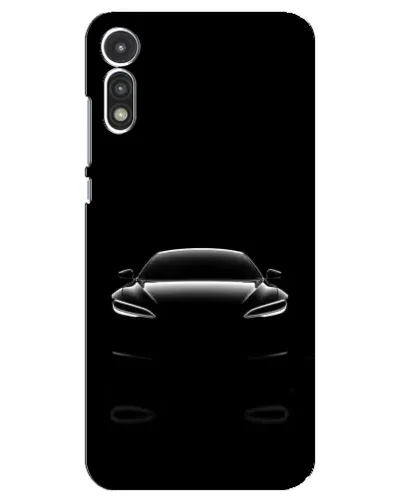 Чехол для Motorola MOTO E 2020 с картинкой «Силуэт Tesla Night»