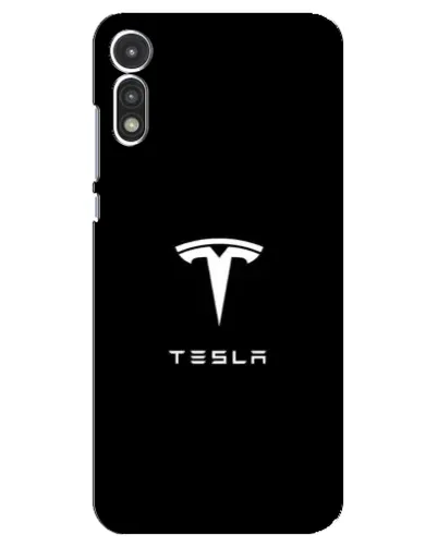 Чехол для Motorola MOTO E 2020 с картинкой «Tesla White Logo»