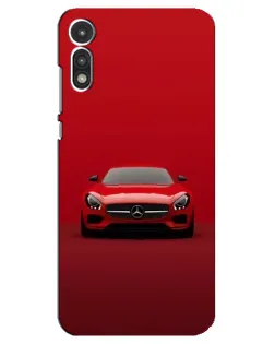 Чехол для Motorola MOTO E 2020 с картинкой «Красный Mercedes AMG»